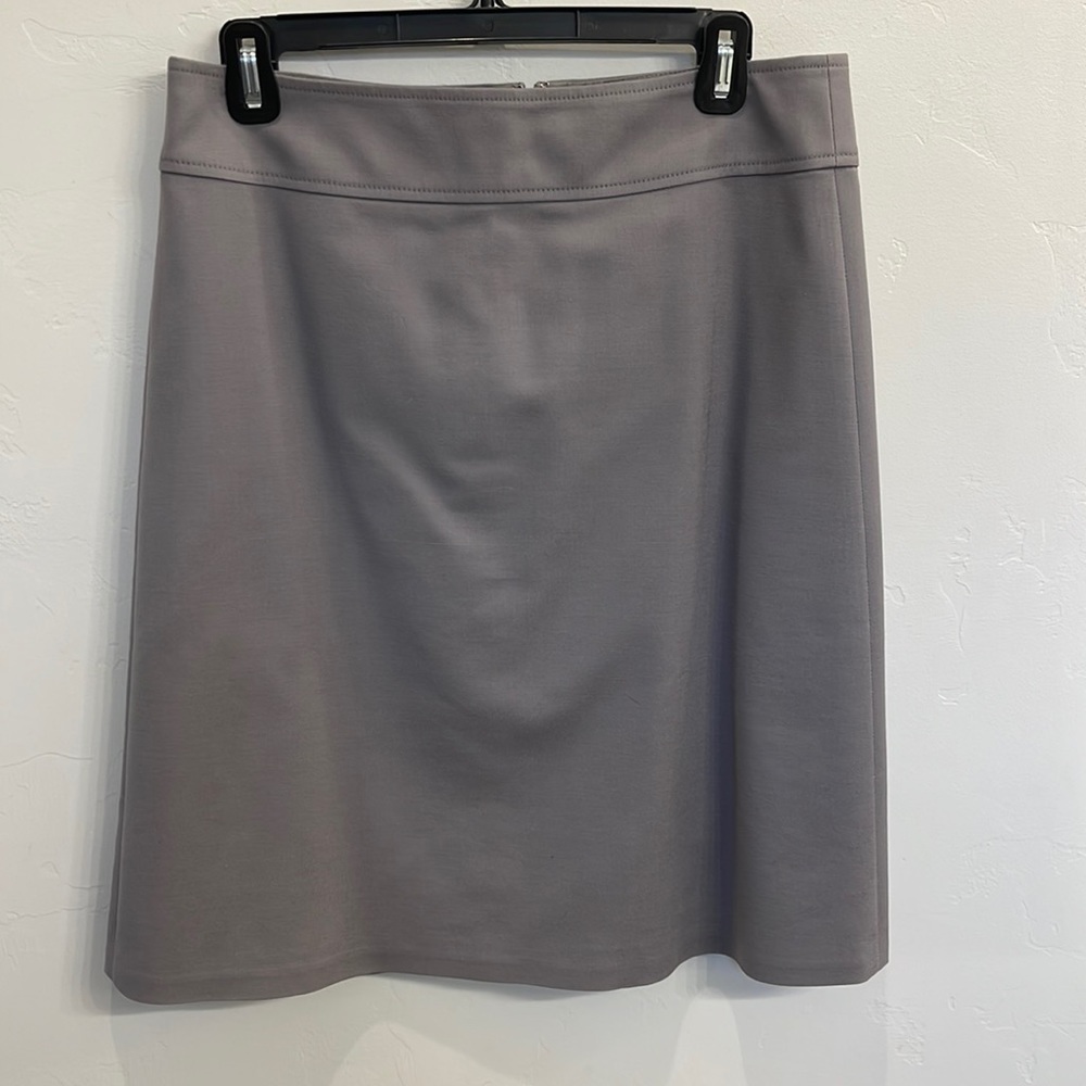 Banana Republic Grey Midi Skirt - Size 8